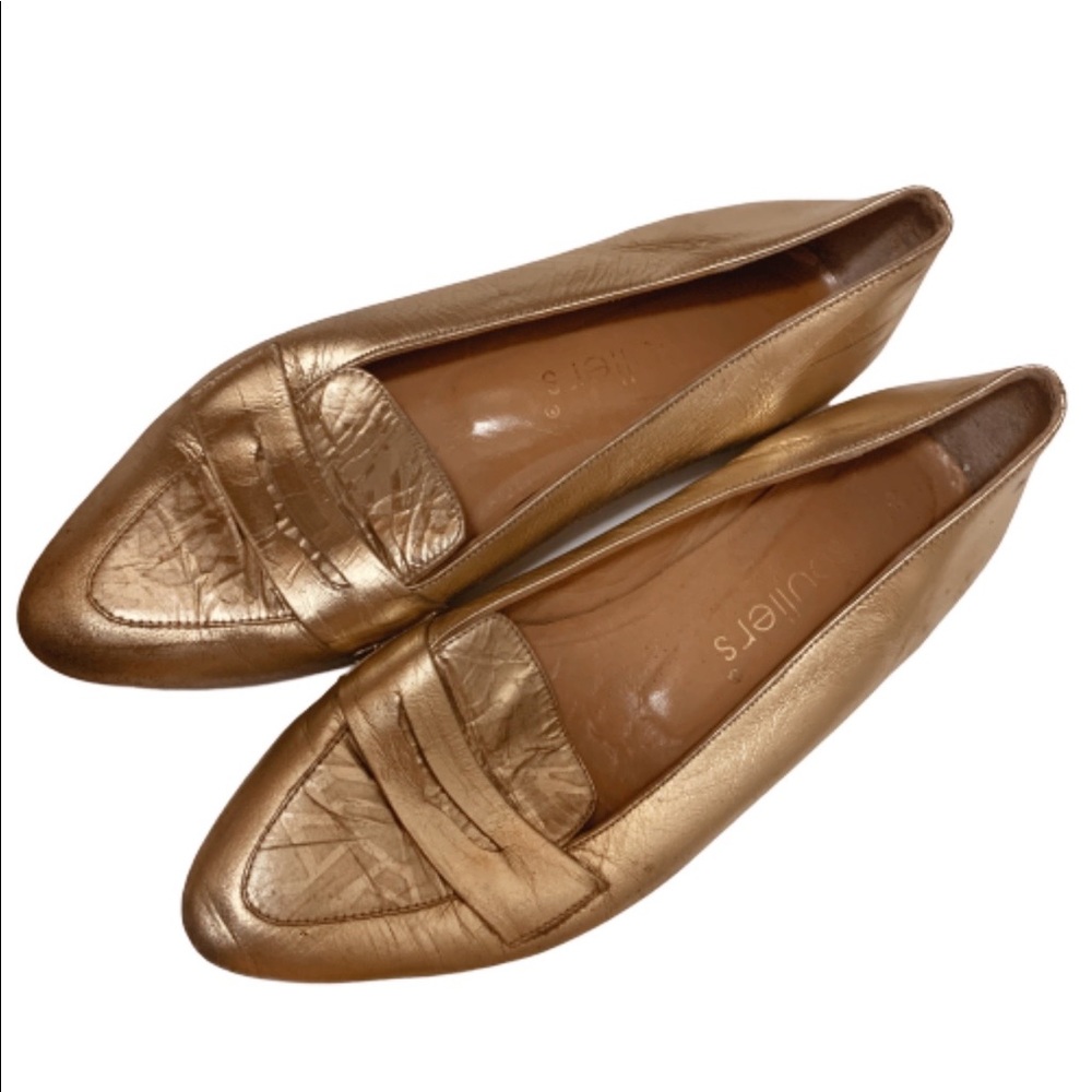 gold souliers flats